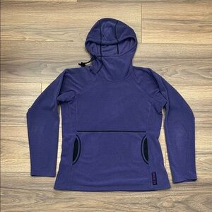 Melanzana Microgrid Hoodie Version 1 in Purple Size Womens Small